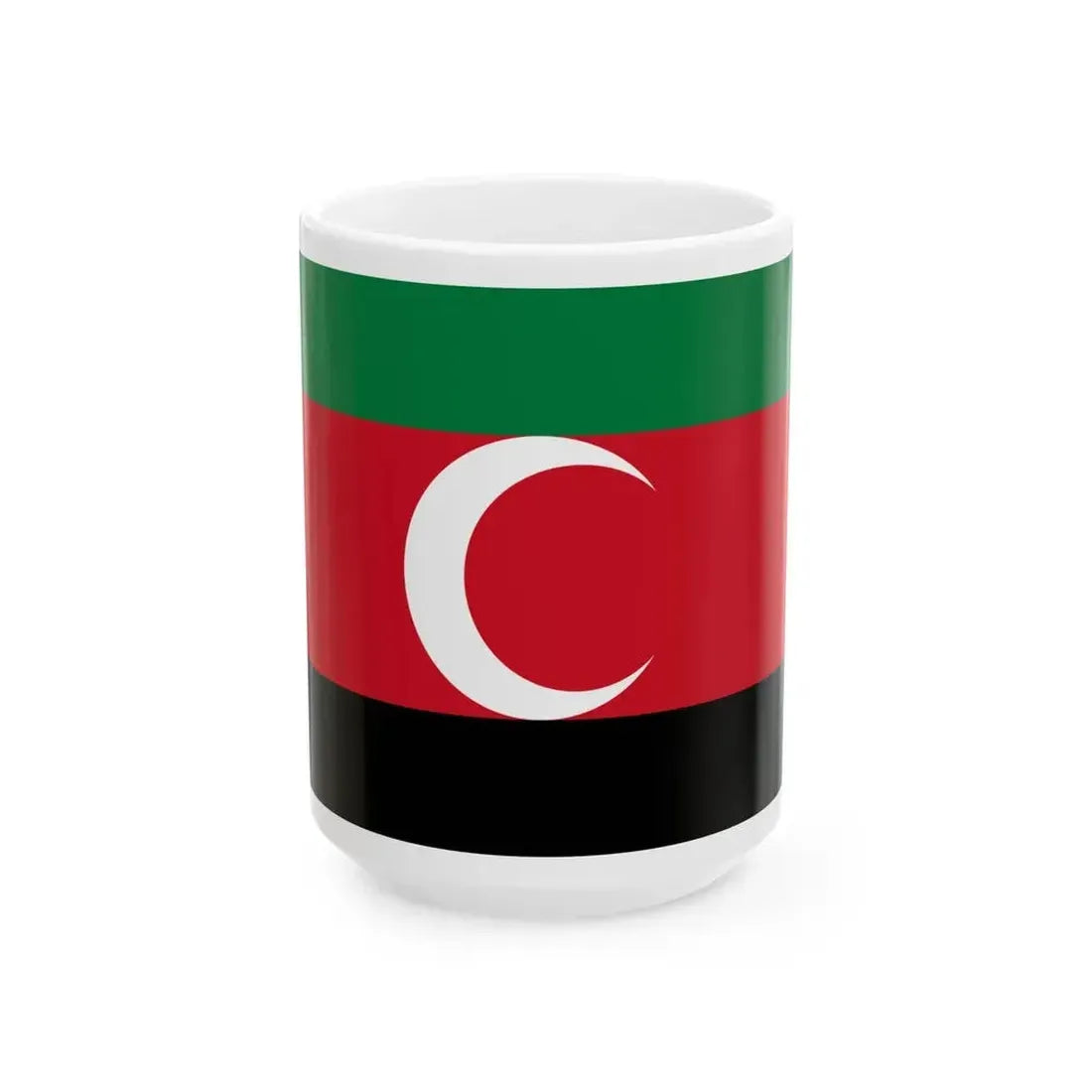 Flag of Darfur (Sudan) White Coffee Mug 15oz - Go Mug Yourself