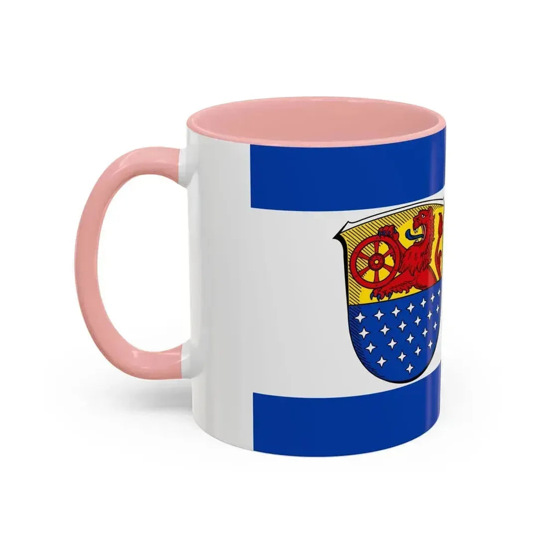 Flag of Darmstadt Dieburg Germany - Accent Coffee Mug - Go Mug Yourself