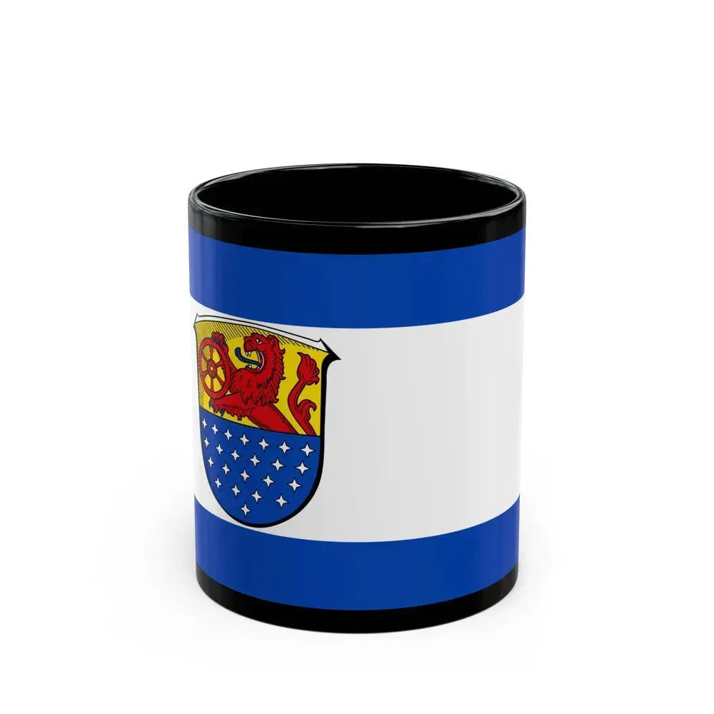Flag of Darmstadt Dieburg Germany - Black Coffee Mug 11oz - Go Mug Yourself