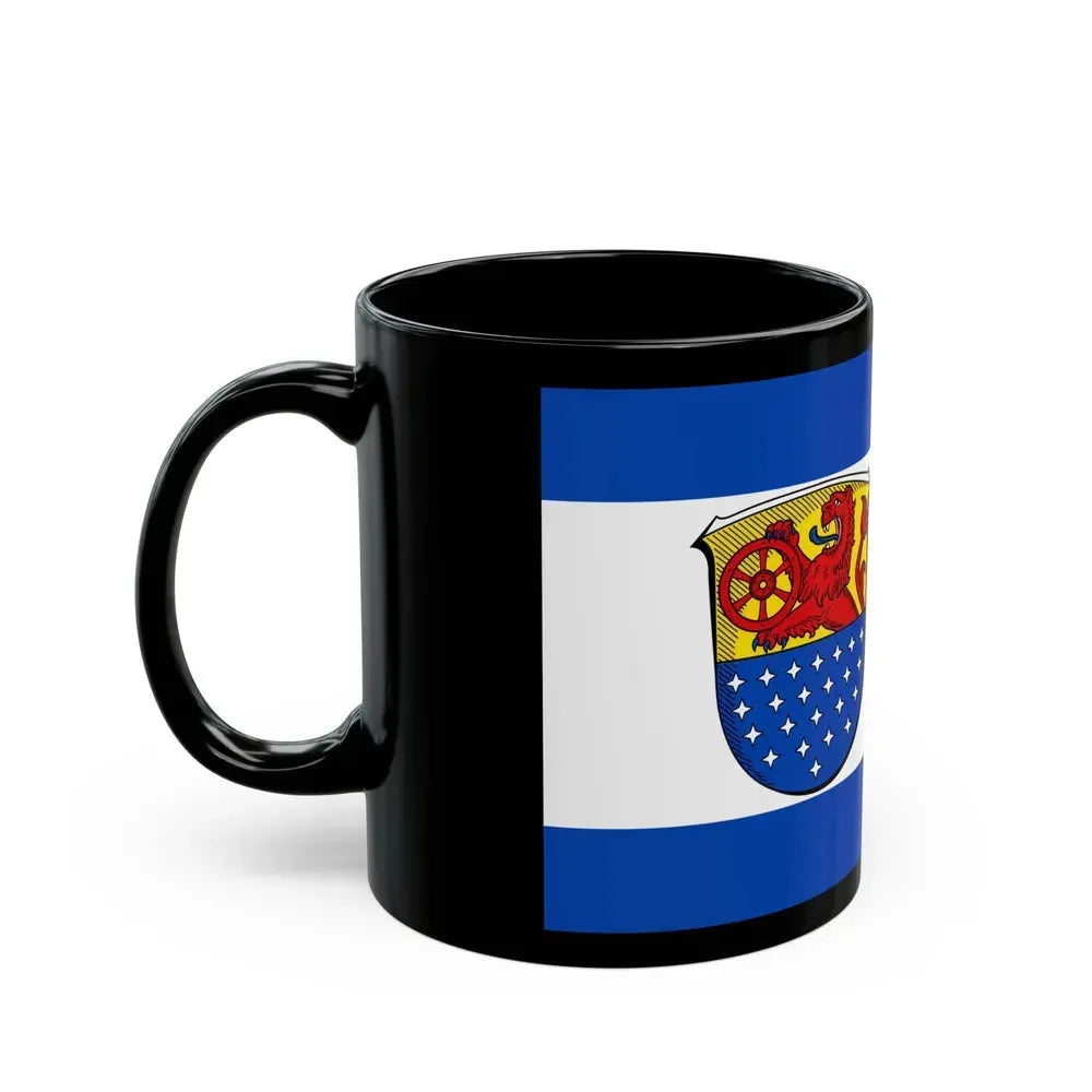 Flag of Darmstadt Dieburg Germany - Black Coffee Mug - Go Mug Yourself