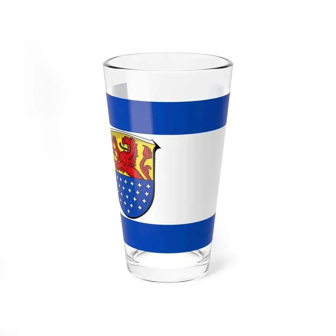 Flag of Darmstadt Dieburg Germany - Pint Glass 16oz 16oz - Go Mug Yourself