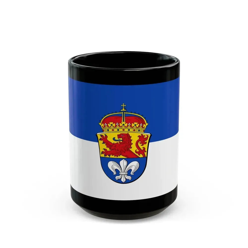 Flag of Darmstadt Germany - Black Coffee Mug 15oz - Go Mug Yourself