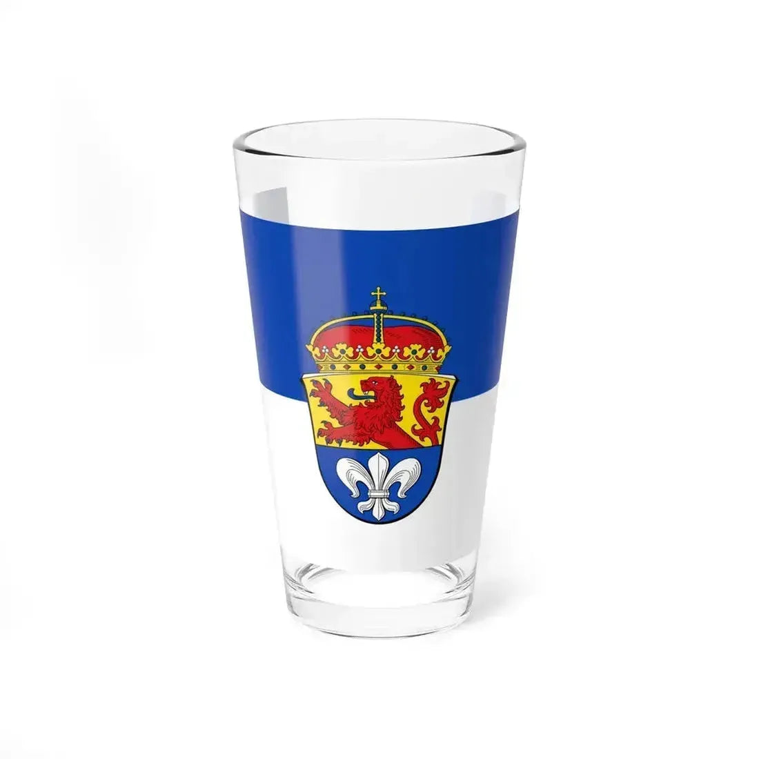 Flag of Darmstadt Germany - Pint Glass 16oz 16oz - Go Mug Yourself