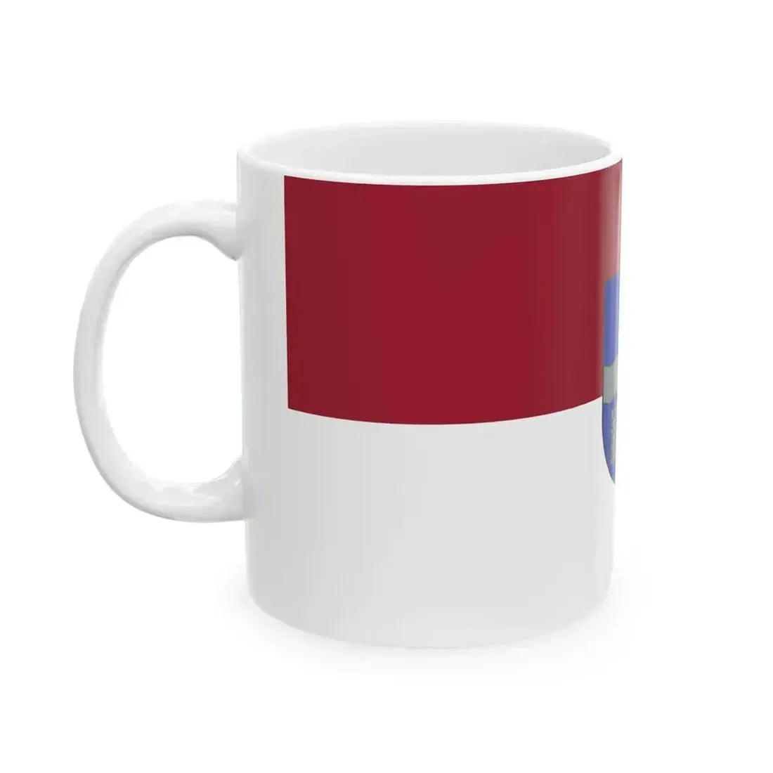 Flag of Daugavpils (Latvia) White Coffee Mug - Go Mug Yourself