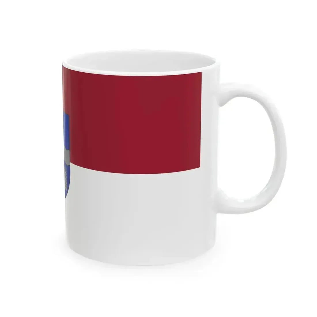 Flag of Daugavpils (Latvia) White Coffee Mug - Go Mug Yourself