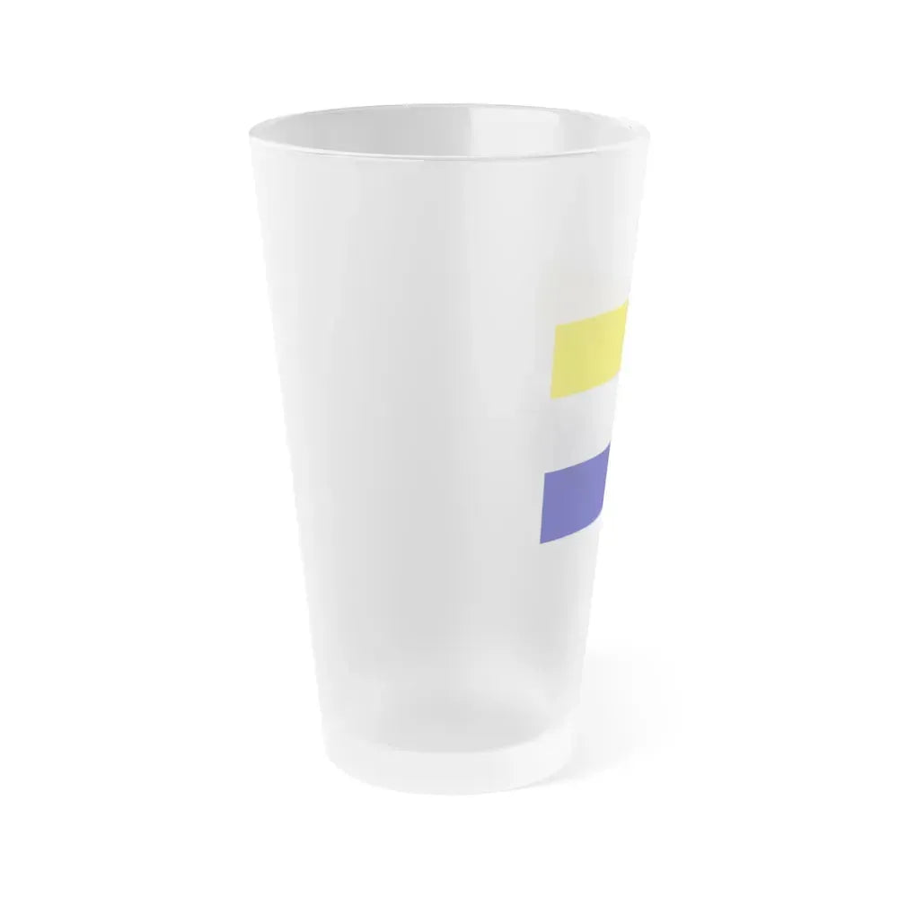 Flag of Daule Ecuador - Frosted Pint Glass 16oz - Go Mug Yourself