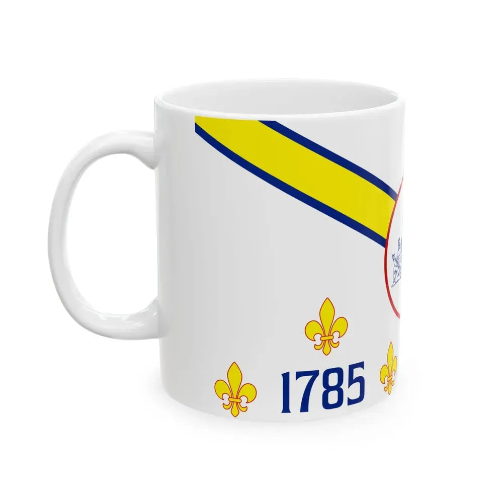 Flag of Dauphin County Pennsylvania (United States) White Coffee Mug - Go Mug Yourself