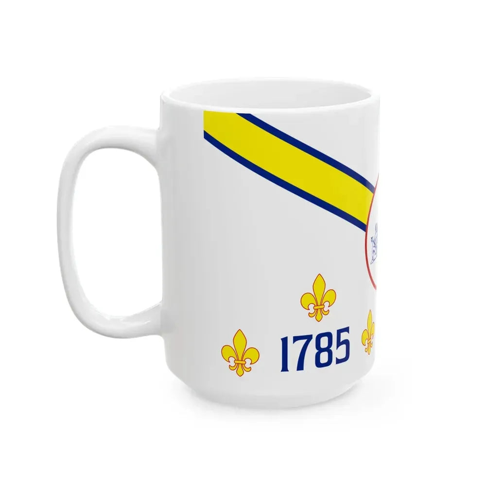 Flag of Dauphin County Pennsylvania (United States) White Coffee Mug - Go Mug Yourself