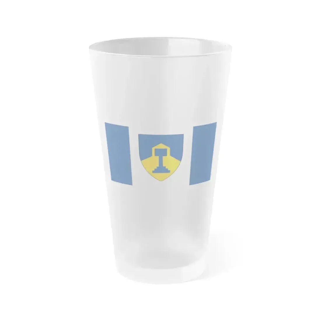 Flag of Dawson Creek British Columbia Canada - Frosted Pint Glass 16oz 16oz Frosted - Go Mug Yourself
