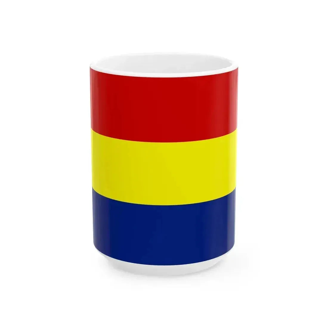 Flag of Dayak Besar (Indonesia) White Coffee Mug 15oz - Go Mug Yourself