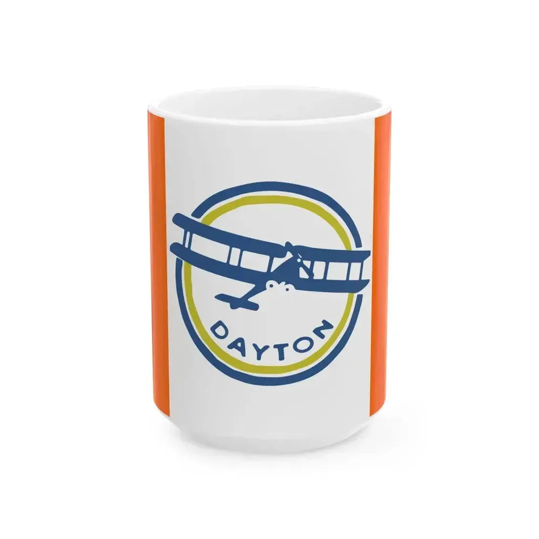 Flag of Dayton Ohio 1917-1958 (United States) White Coffee Mug 15oz - Go Mug Yourself