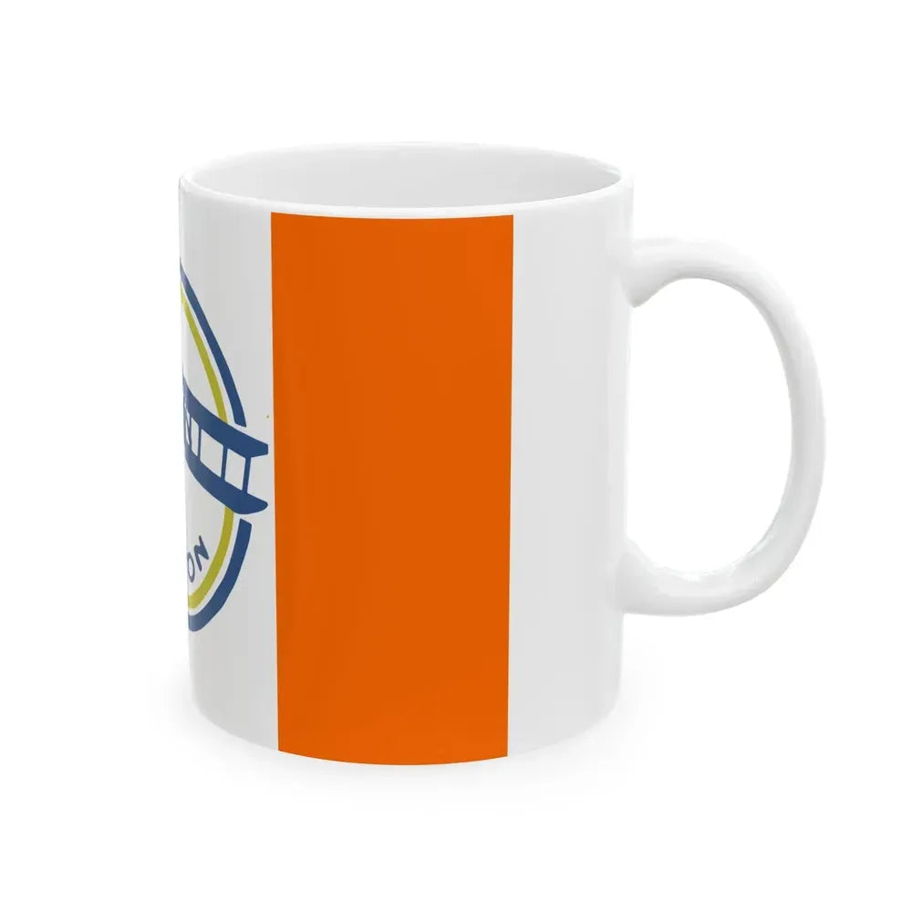Flag of Dayton Ohio 1917-1958 (United States) White Coffee Mug - Go Mug Yourself