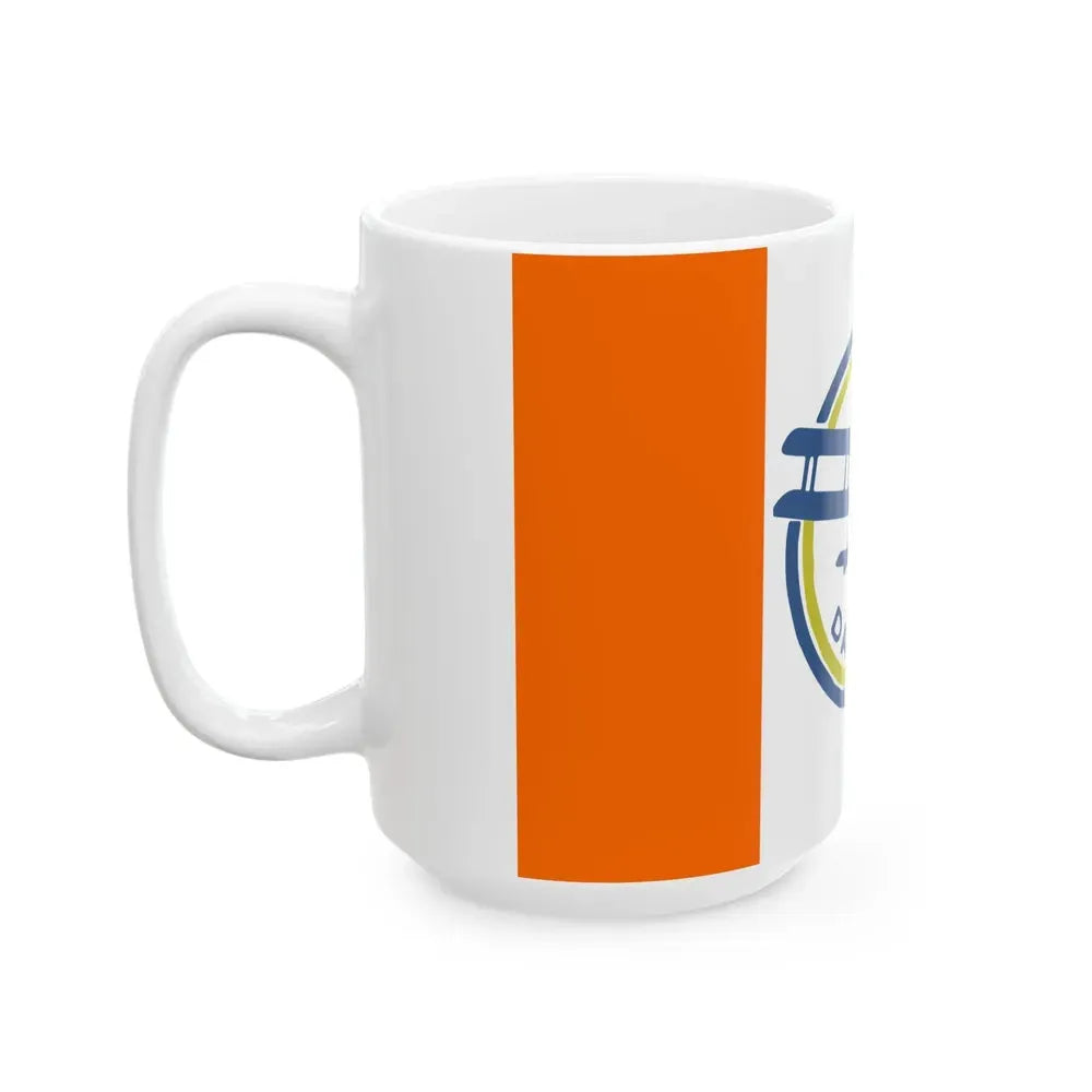 Flag of Dayton Ohio 1917-1958 (United States) White Coffee Mug - Go Mug Yourself