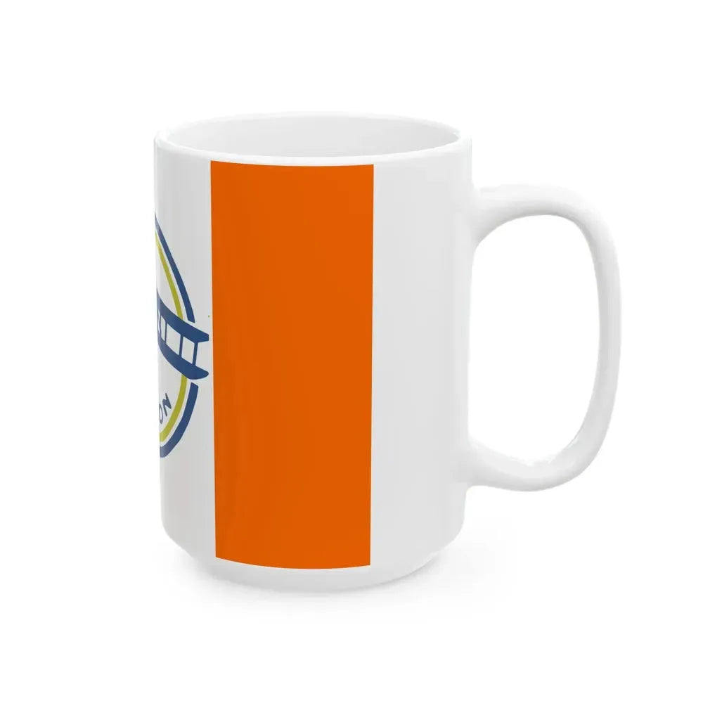 Flag of Dayton Ohio 1917-1958 (United States) White Coffee Mug - Go Mug Yourself