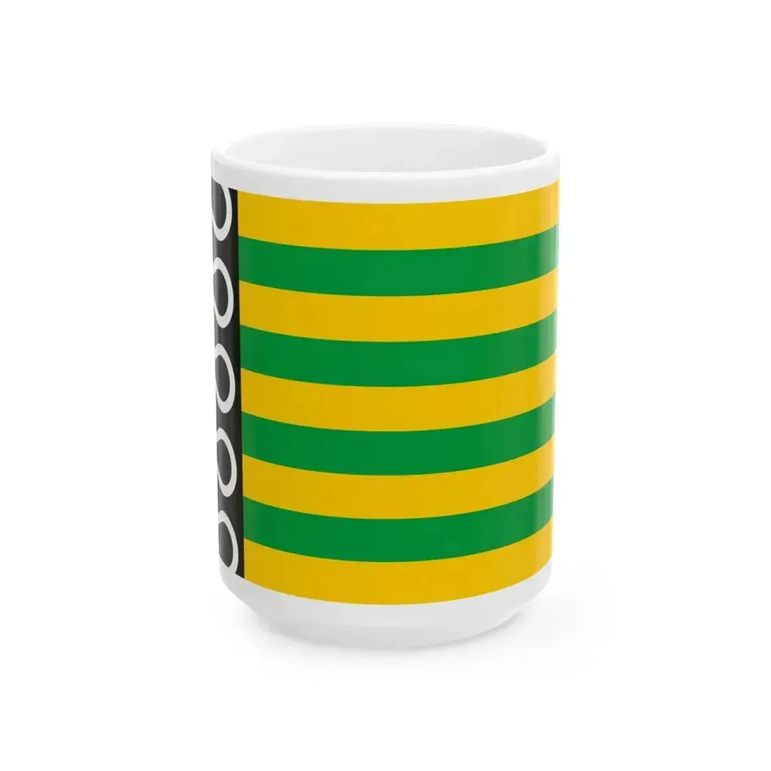 Flag of De Wolden (Netherlands) White Coffee Mug 15oz - Go Mug Yourself