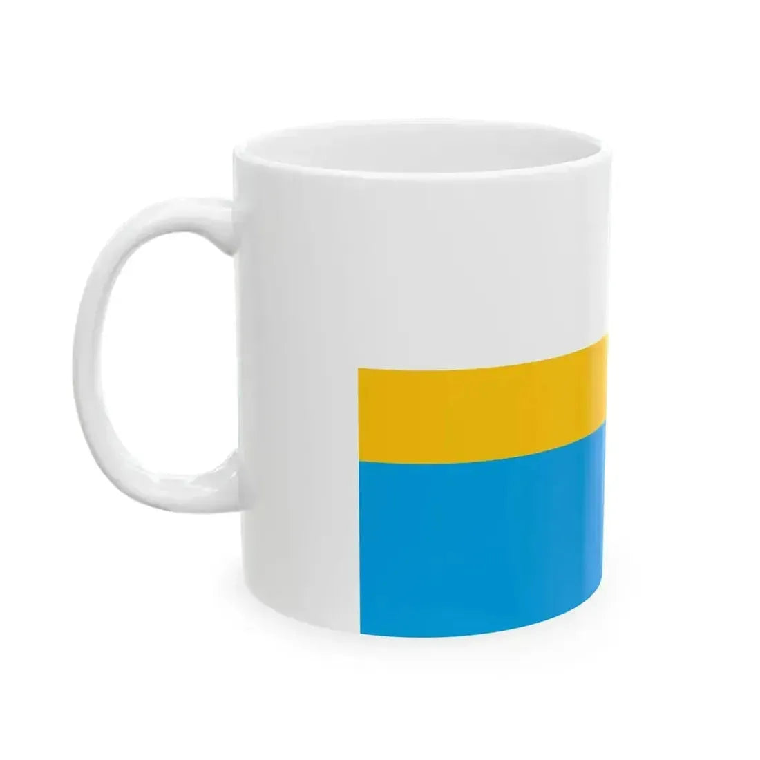 Flag of Deblin (Poland) White Coffee Mug - Go Mug Yourself