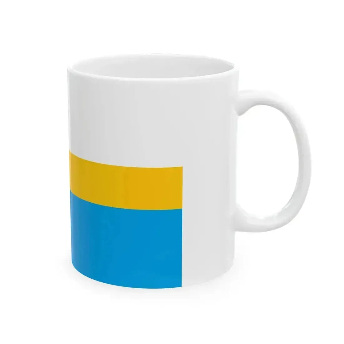 Flag of Deblin (Poland) White Coffee Mug - Go Mug Yourself