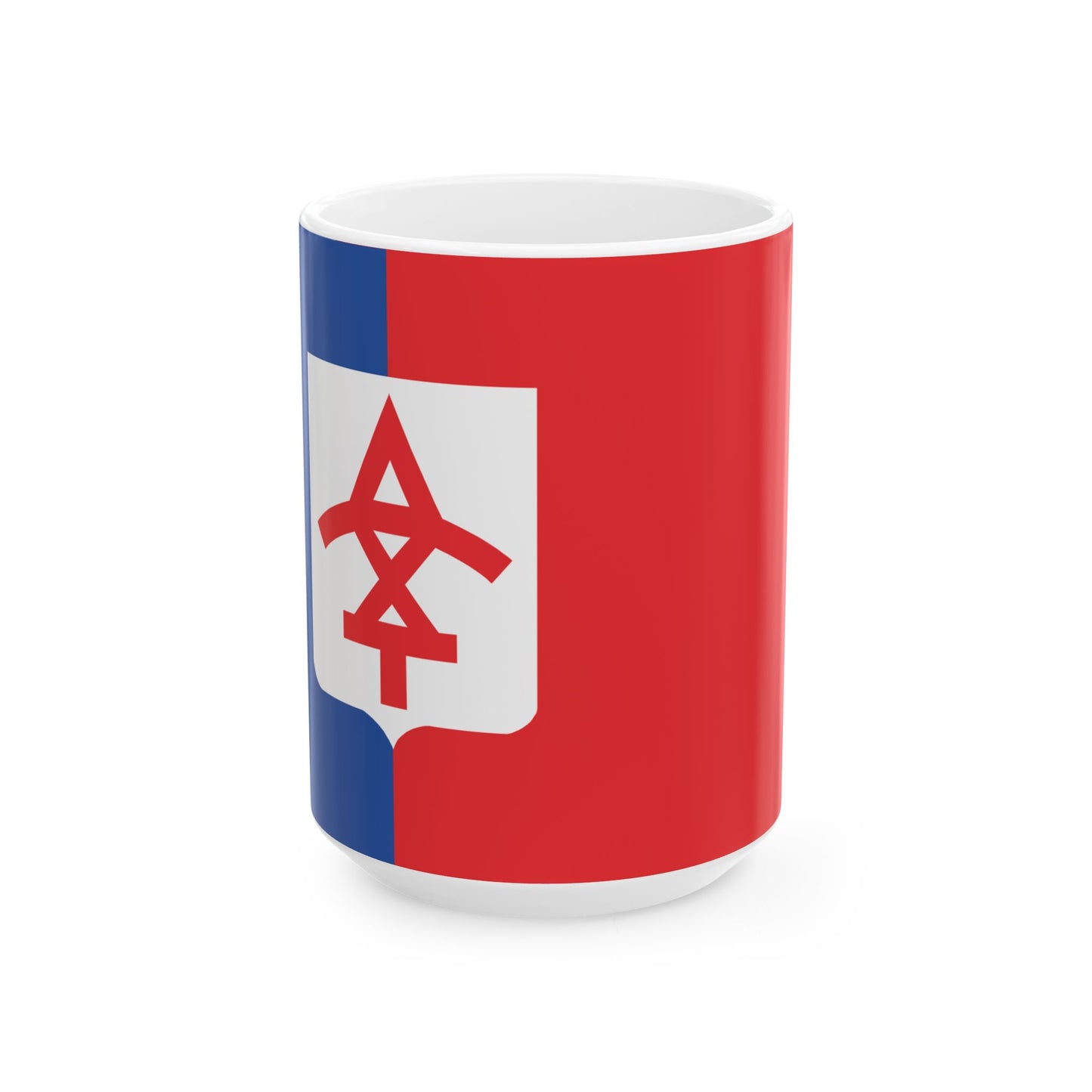 Flag of Dedoplistskaro Municipality (Georgia) White Coffee Mug-15oz-Go Mug Yourself