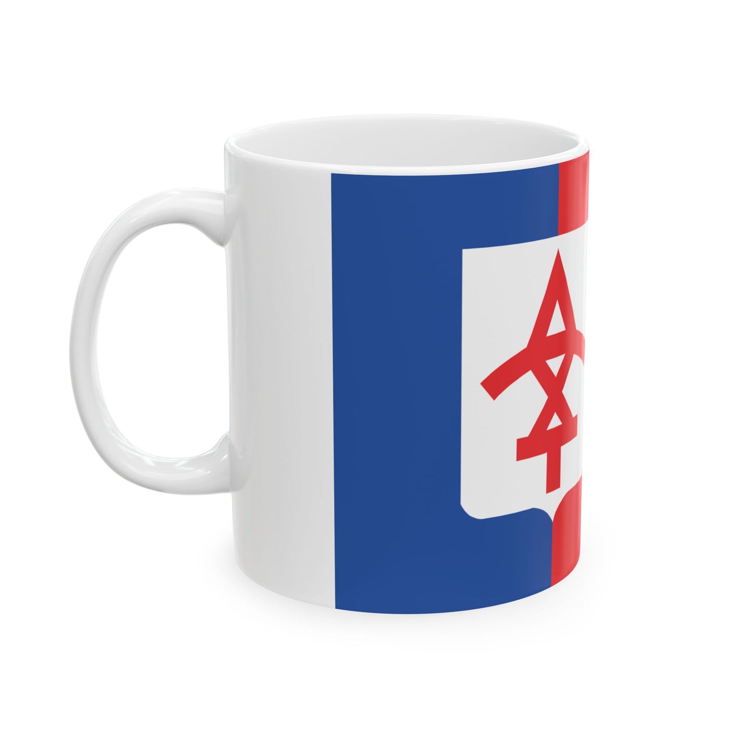 Flag of Dedoplistskaro Municipality (Georgia) White Coffee Mug-Go Mug Yourself