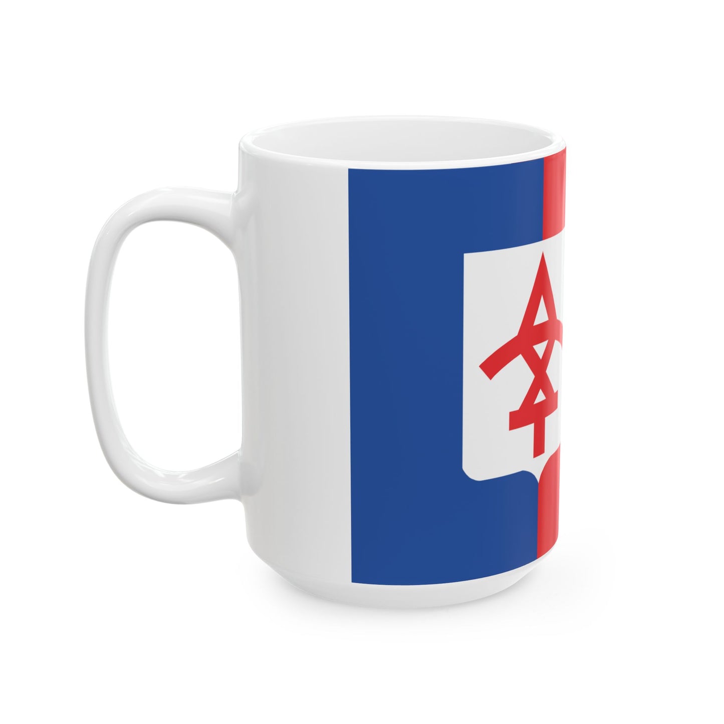 Flag of Dedoplistskaro Municipality (Georgia) White Coffee Mug-Go Mug Yourself