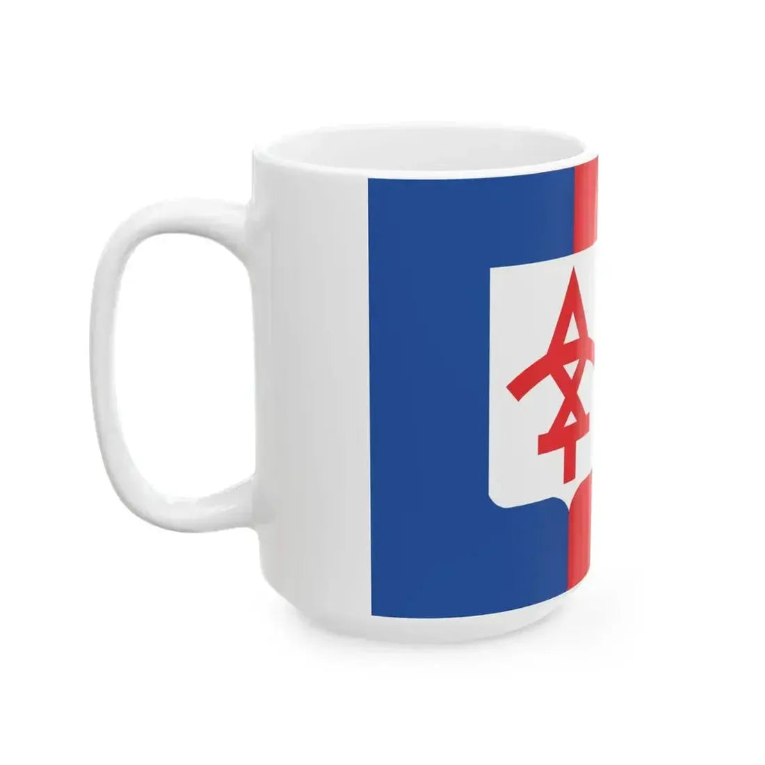 Flag of Dedoplistskaro Municipality (Georgia) White Coffee Mug - Go Mug Yourself