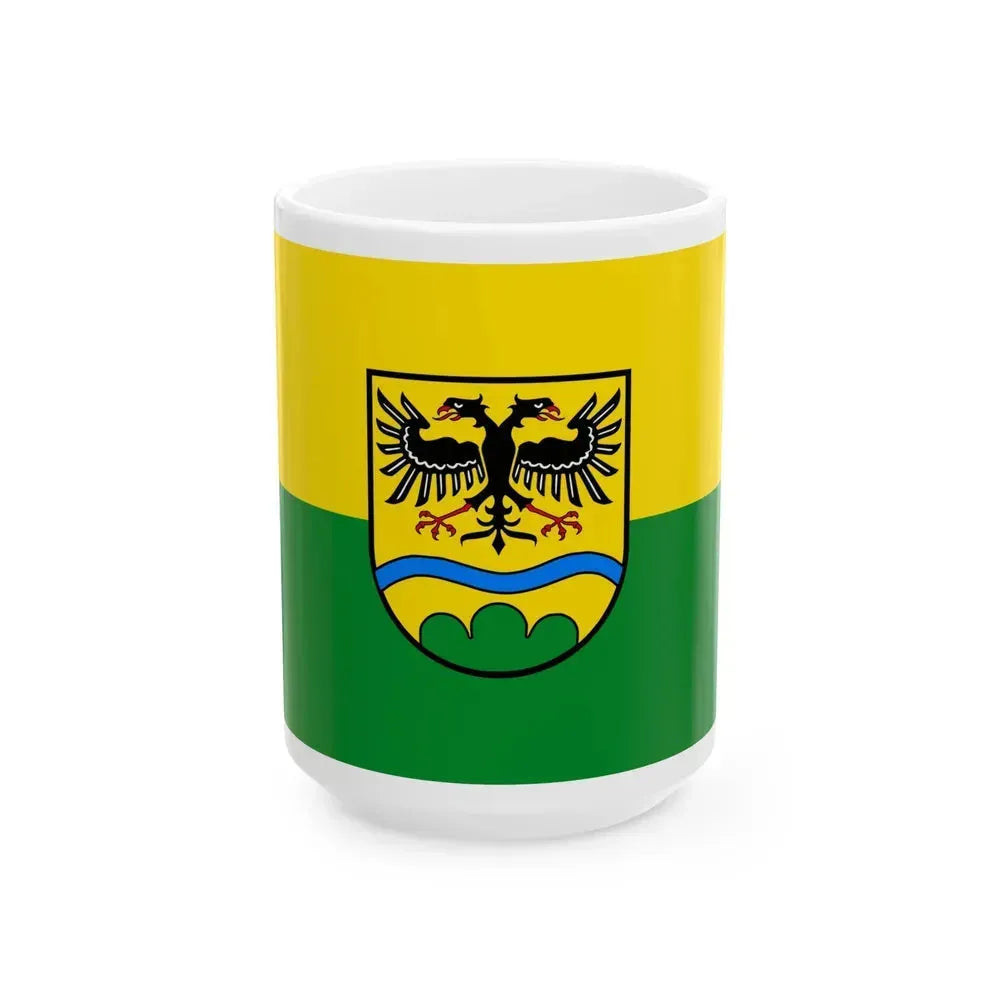 Flag of Deggendorf Germany - White Coffee Mug 15oz - Go Mug Yourself