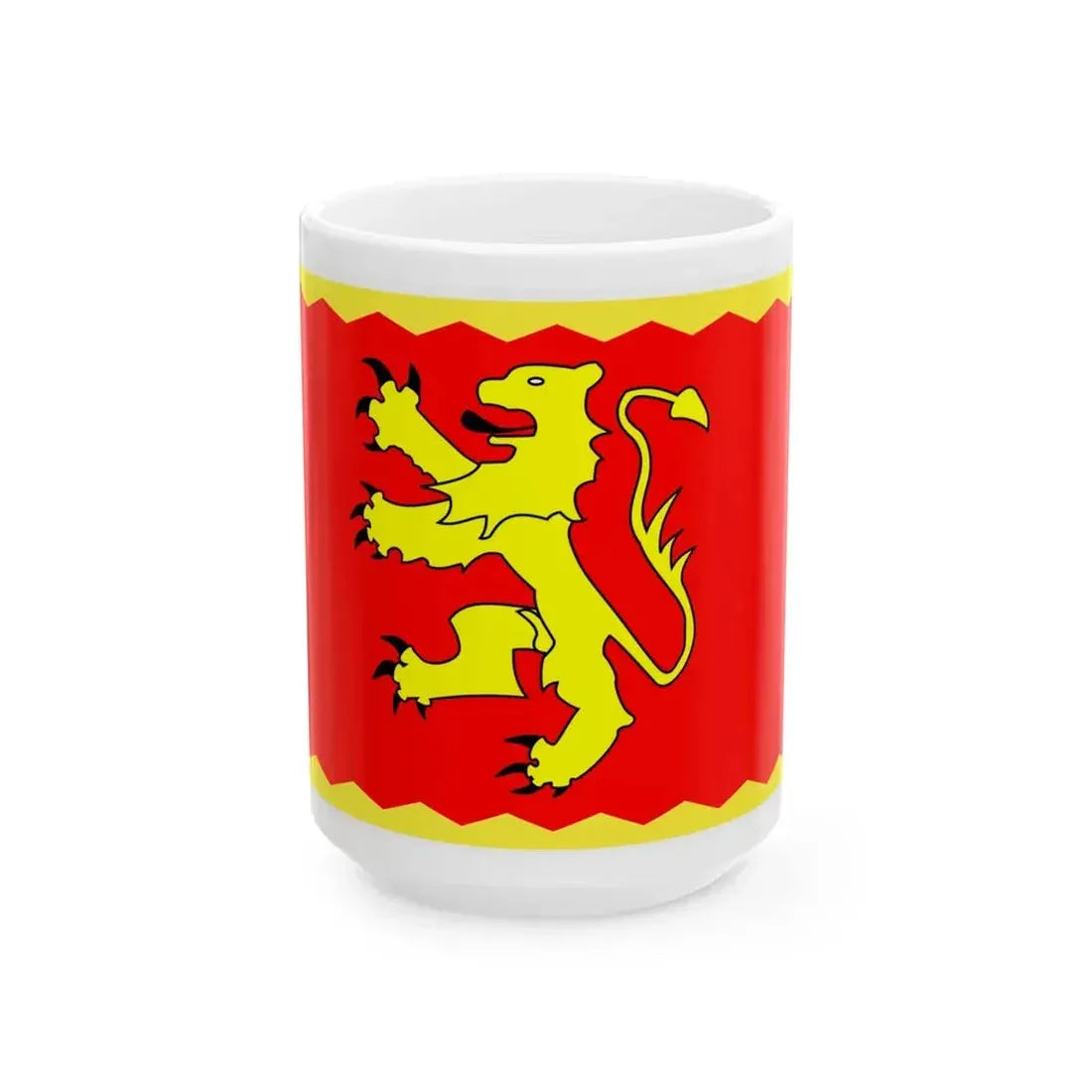 Flag of Deheubarth (United Kingdom) White Coffee Mug 15oz - Go Mug Yourself
