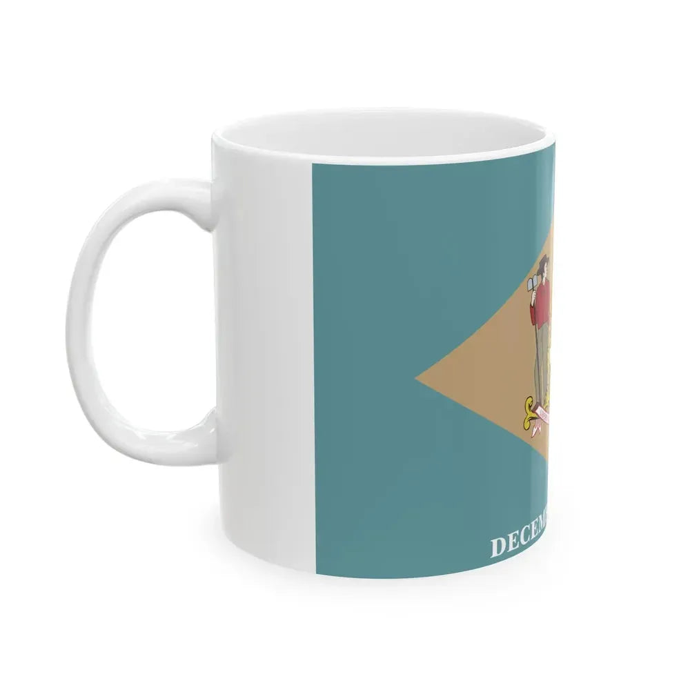 Flag of Delaware (United States) White Coffee Mug - Go Mug Yourself