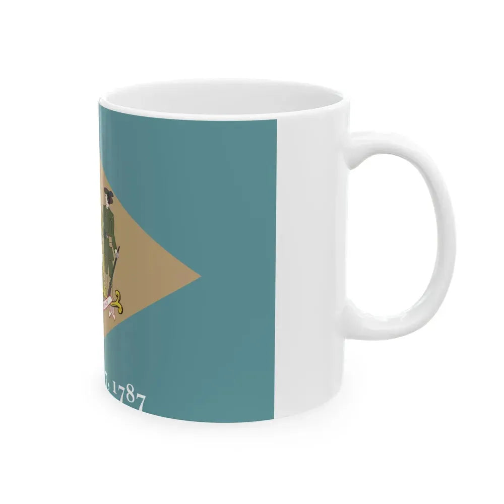 Flag of Delaware (United States) White Coffee Mug - Go Mug Yourself