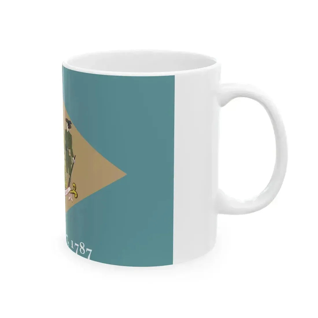 Flag of Delaware (United States) White Coffee Mug - Go Mug Yourself