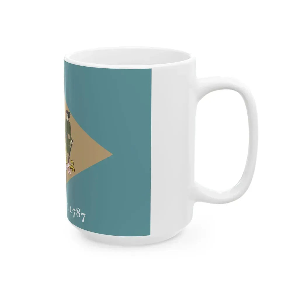 Flag of Delaware (United States) White Coffee Mug - Go Mug Yourself