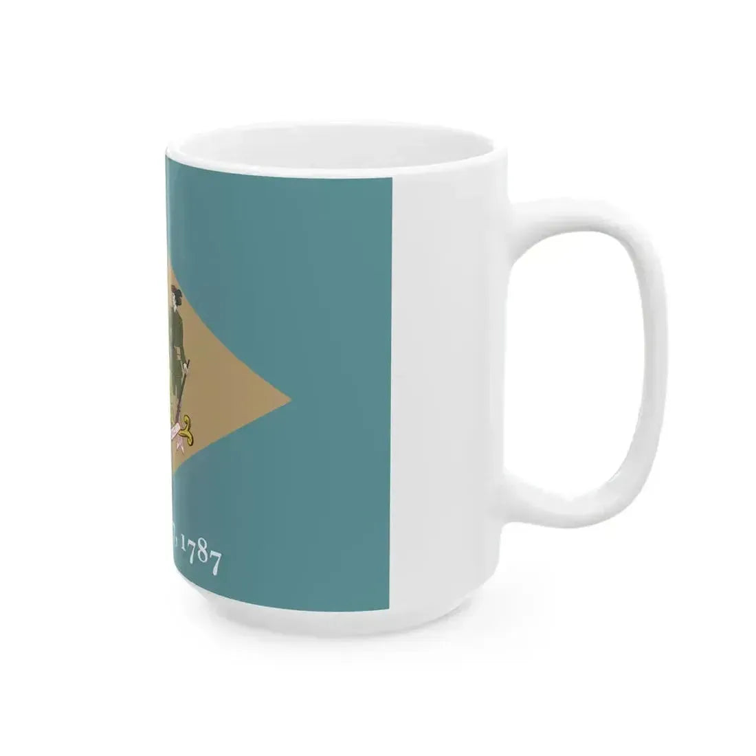 Flag of Delaware (United States) White Coffee Mug - Go Mug Yourself