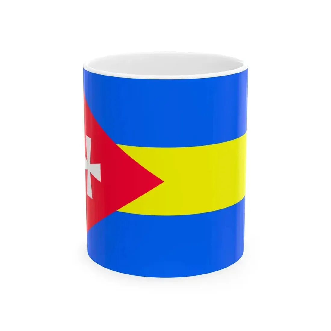 Flag of Demydivka Raion (Ukraine) White Coffee Mug 11oz - Go Mug Yourself