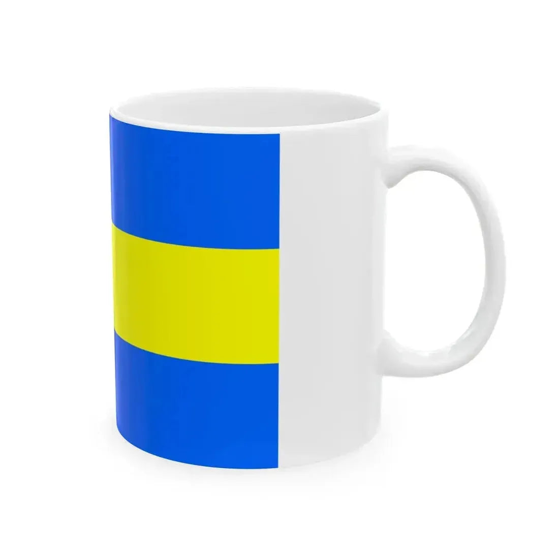 Flag of Demydivka Raion (Ukraine) White Coffee Mug - Go Mug Yourself
