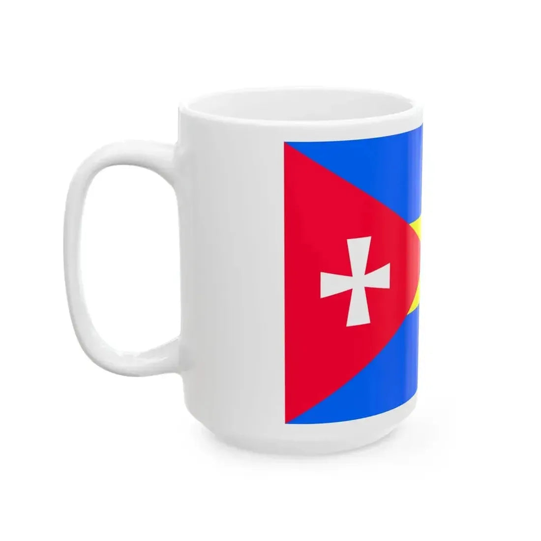 Flag of Demydivka Raion (Ukraine) White Coffee Mug - Go Mug Yourself