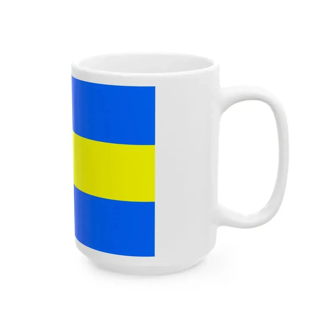 Flag of Demydivka Raion (Ukraine) White Coffee Mug - Go Mug Yourself
