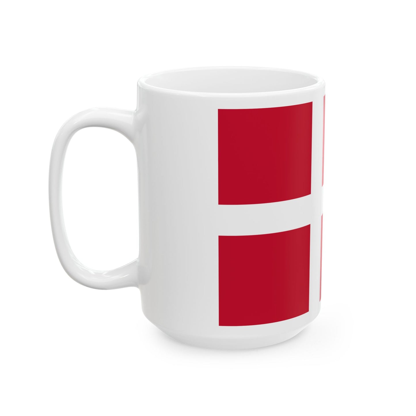 Flag of Denmark 3-2 (Denmark) White Coffee Mug-Go Mug Yourself