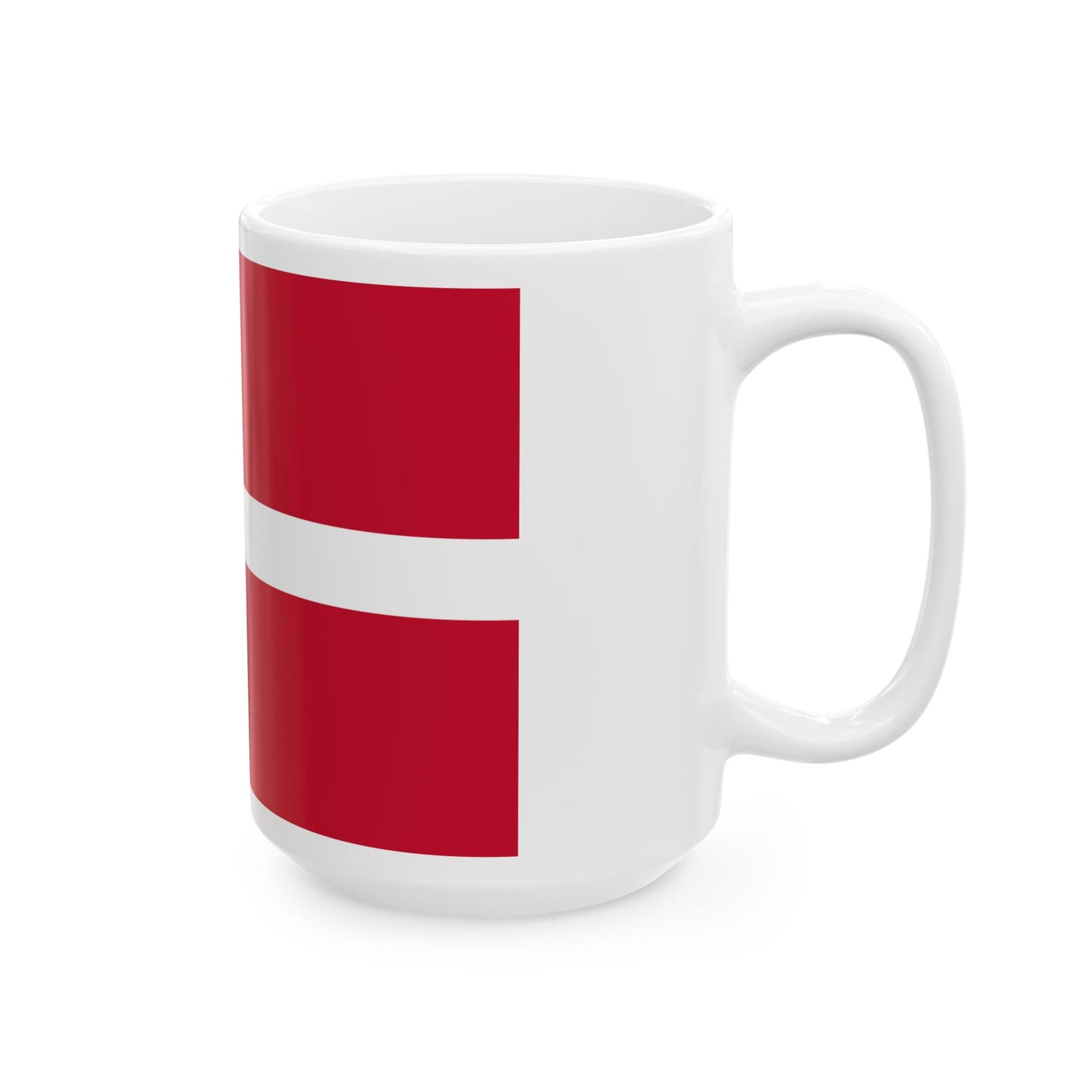 Flag of Denmark 3-2 (Denmark) White Coffee Mug-Go Mug Yourself