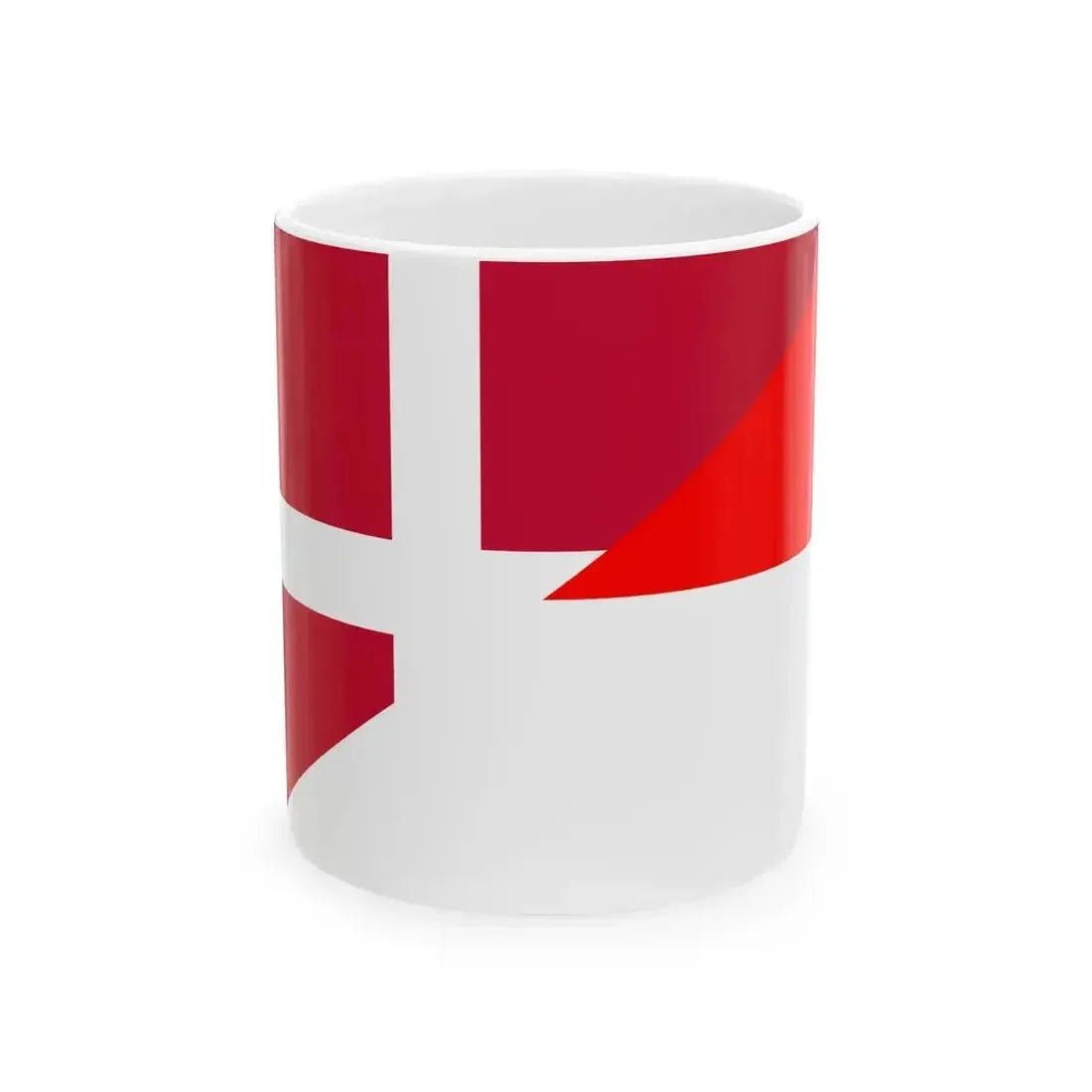 Flag of Denmark and Indonesia (Denmark) White Coffee Mug 11oz - Go Mug Yourself