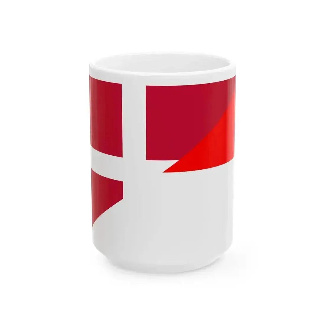 Flag of Denmark and Indonesia (Denmark) White Coffee Mug 15oz - Go Mug Yourself