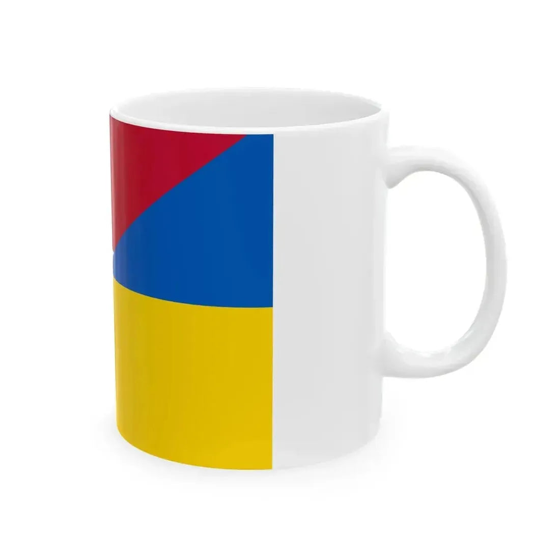 Flag of Denmark and Ukraine (Denmark) White Coffee Mug - Go Mug Yourself