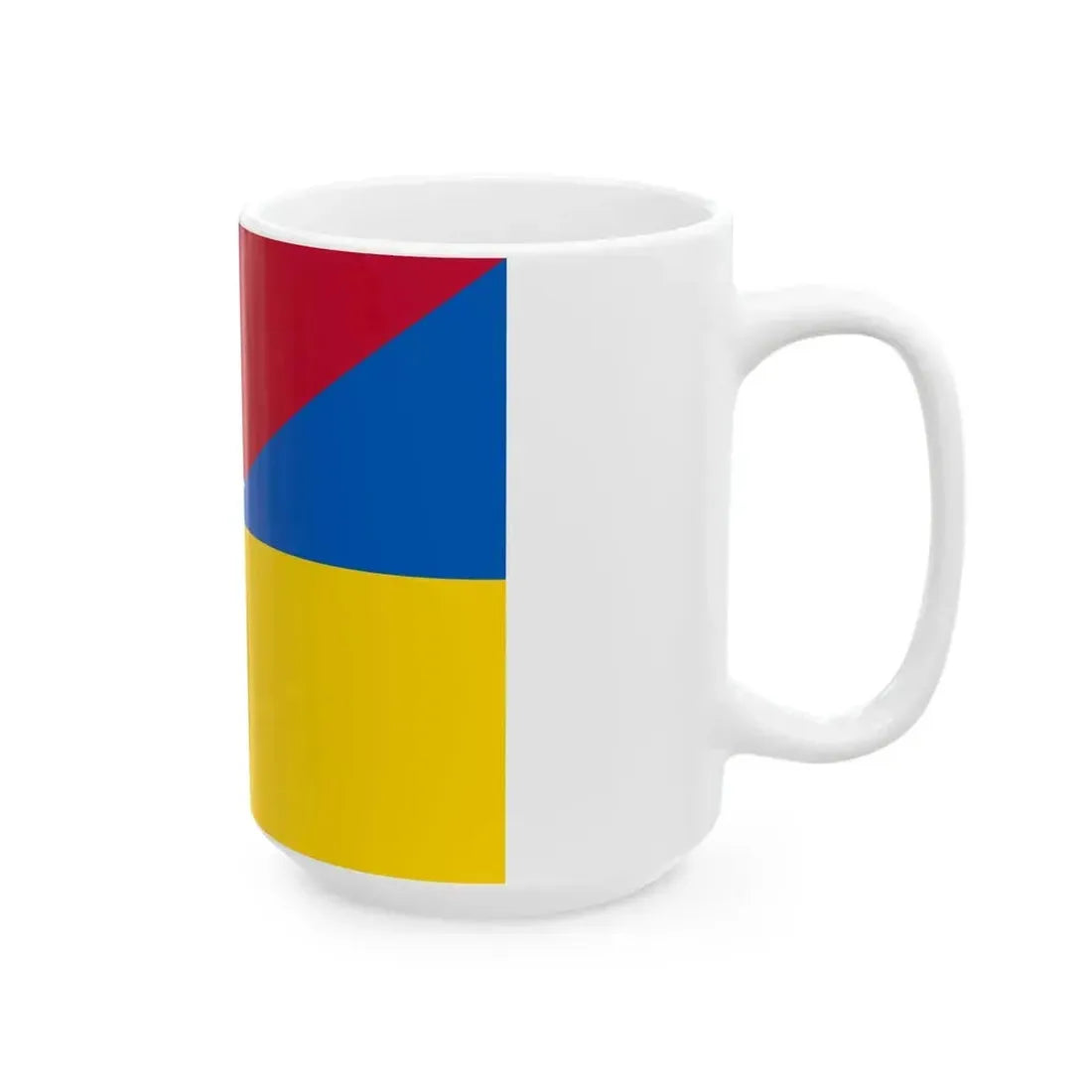 Flag of Denmark and Ukraine (Denmark) White Coffee Mug - Go Mug Yourself