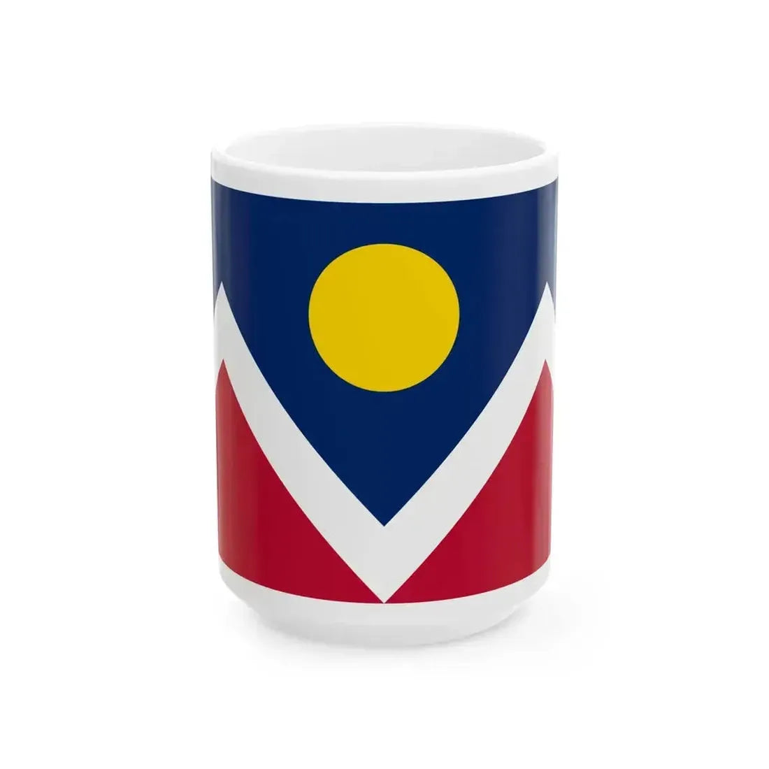 Flag of Denver Colorado (United States) White Coffee Mug 15oz - Go Mug Yourself