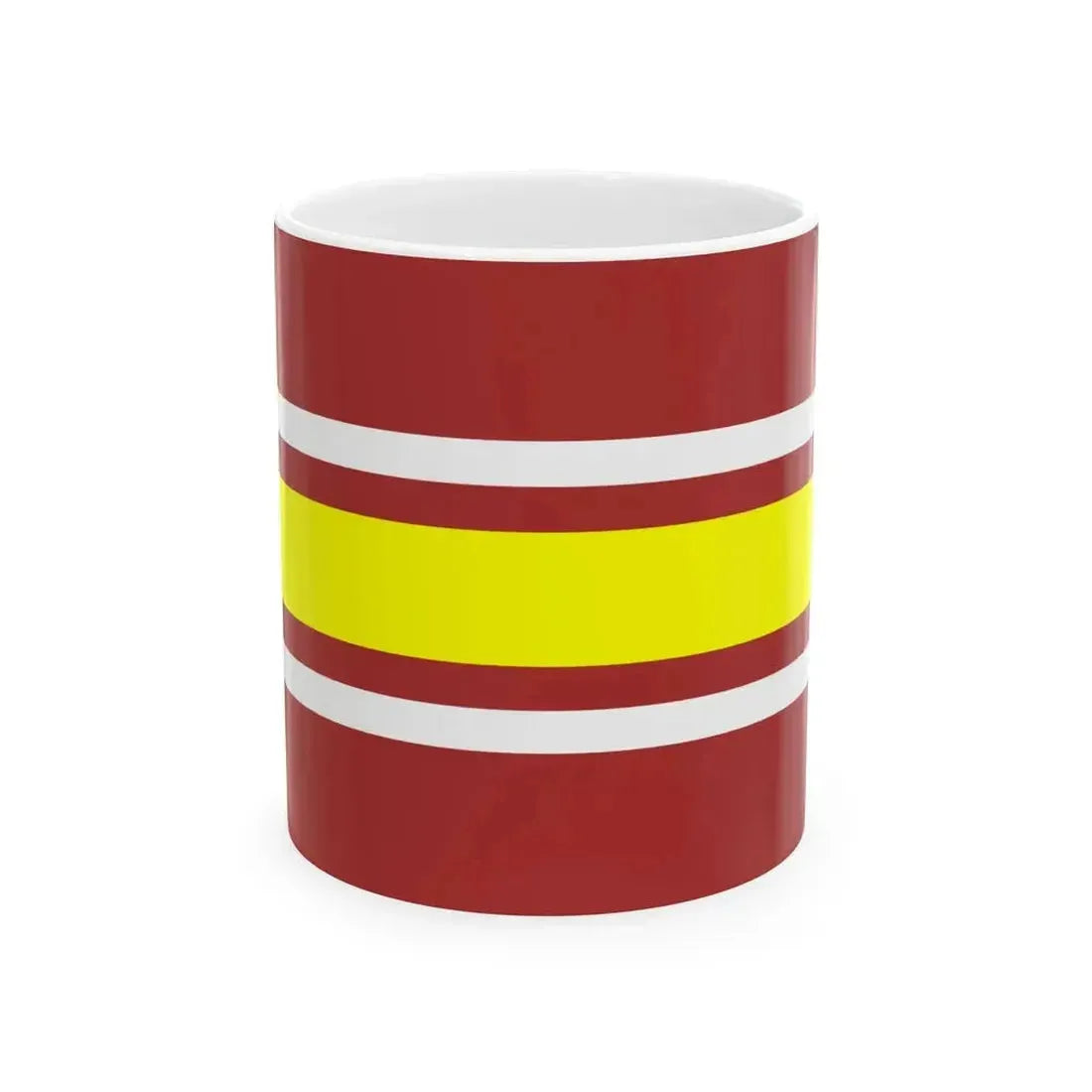 Flag of Derazhnia raion (Ukraine) White Coffee Mug 11oz - Go Mug Yourself