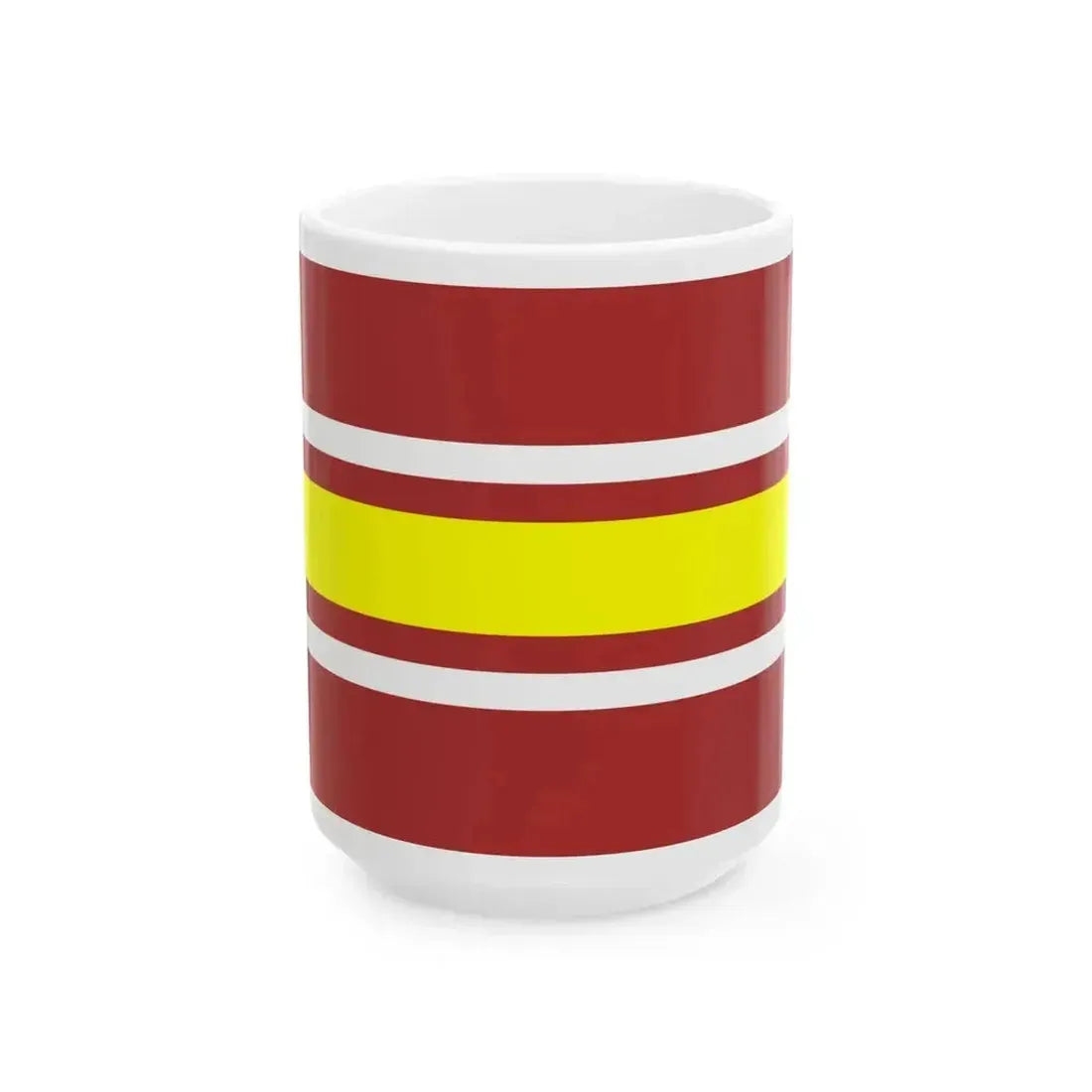 Flag of Derazhnia raion (Ukraine) White Coffee Mug 15oz - Go Mug Yourself