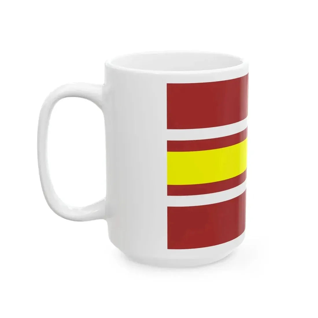 Flag of Derazhnia raion (Ukraine) White Coffee Mug - Go Mug Yourself