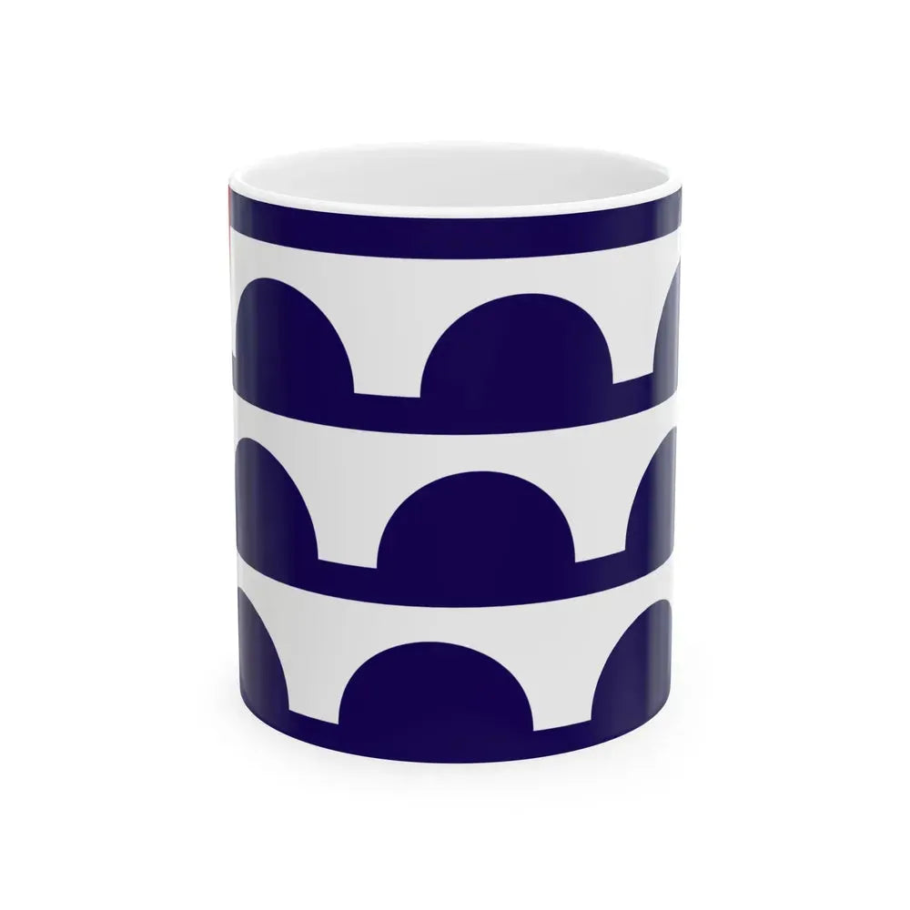 Flag of Des Moines Iowa (United States) White Coffee Mug 11oz - Go Mug Yourself