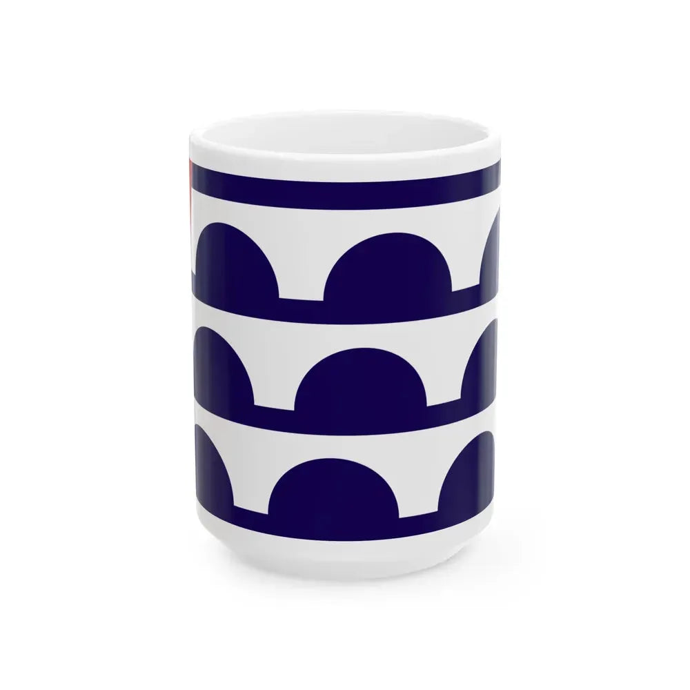 Flag of Des Moines Iowa (United States) White Coffee Mug 15oz - Go Mug Yourself