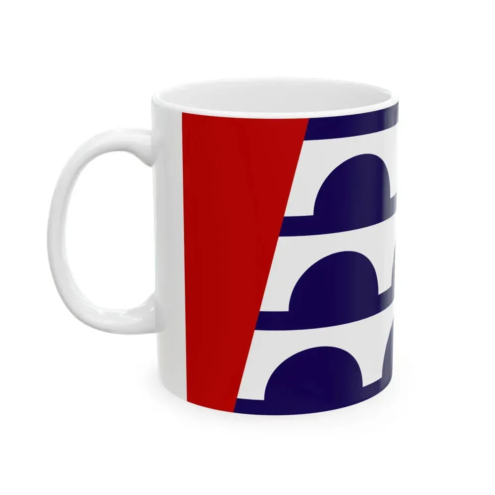 Flag of Des Moines Iowa (United States) White Coffee Mug - Go Mug Yourself
