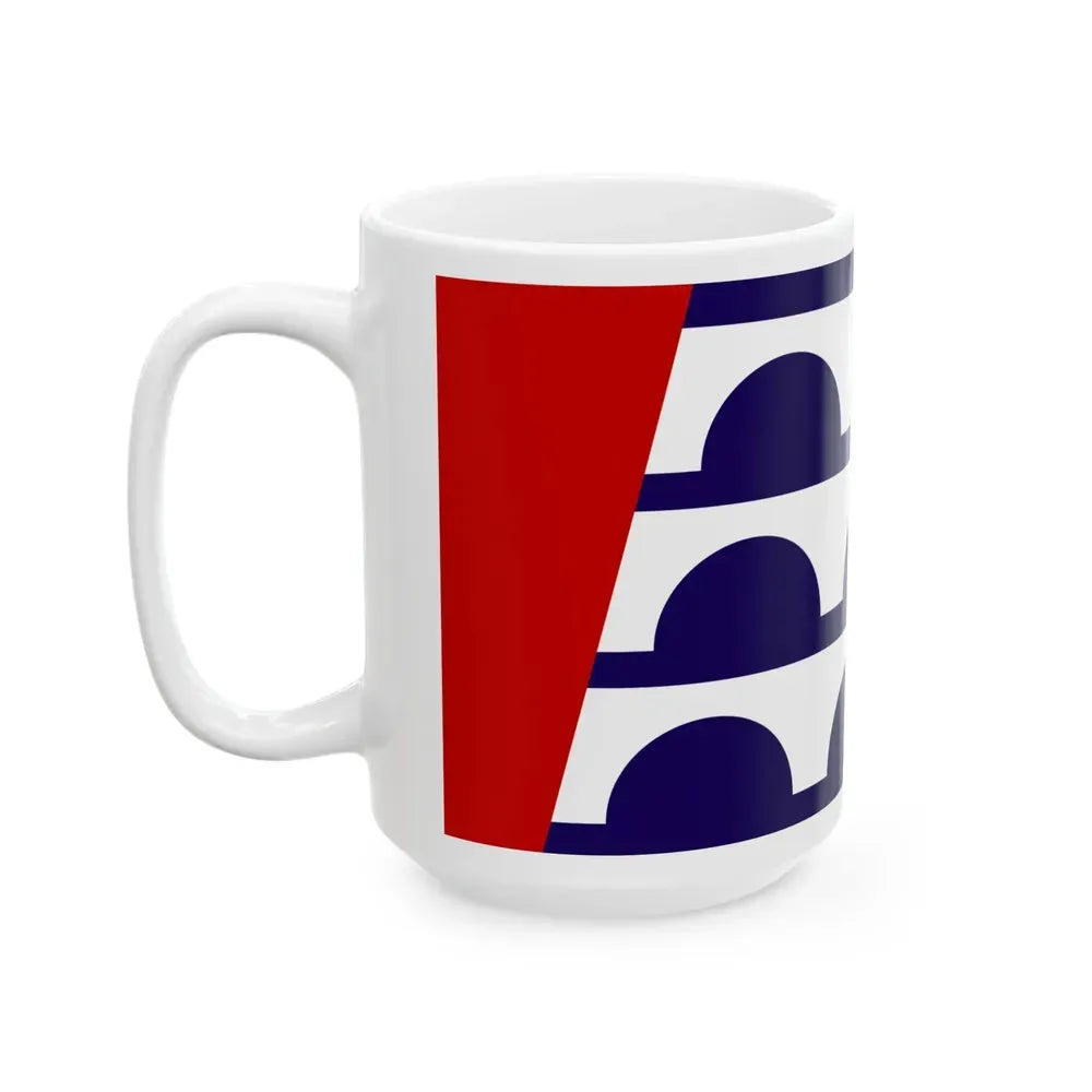 Flag of Des Moines Iowa (United States) White Coffee Mug - Go Mug Yourself